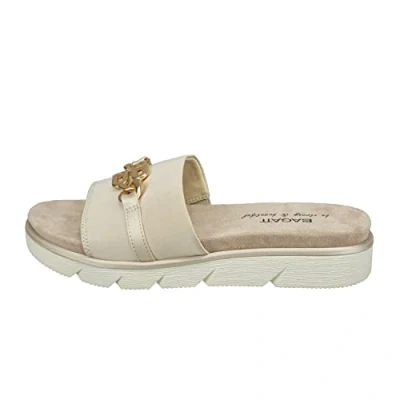 Afbeelding van TT.BAGATT KIKO Muiltjes, Dames, Maat: 40, Beige Soft synthetic