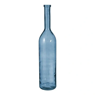 Afbeelding van Rioja Fles Vaas H100 x Ø21 cm Gerecycled Glas Lichtblauw