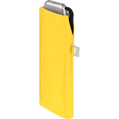 Afbeelding van Doppler Zakparaplu Carbonstaal Slim Uni handig formaat vederlicht 22 cm, Shiny Yellow, 90 cm
