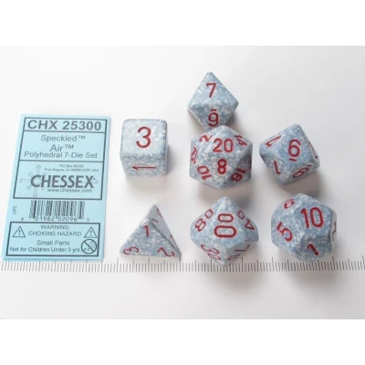 Afbeelding van Chessex dobbelstenen set, 7 polydice, Speckled Air