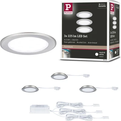Afbeelding van Paulmann LED kastlamp 2.5 W Neutraalwit IJzer (geborsteld)