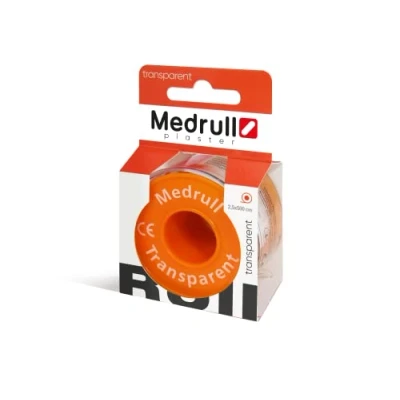 Afbeelding van Medrull Fixeerpleister 5m x 2,5 cm transparant in doos