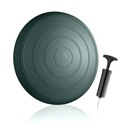 Afbeelding van Balkussen, inclusief pracht en praal; doorsnee: 33 cm; met noppen; Balankussen verhaal voor fitnesstraining, revalidatie, huisvestingscorrecties evenweight soefeningen., groen