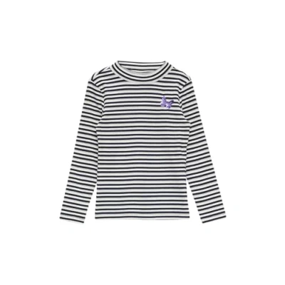Afbeelding van s.Oliver gestreepte longsleeve donkerblauw
