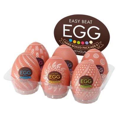 Afbeelding van Tenga Egg Hard Boiled II Set 6 Stuks GRATIS TOY bij iedere bestelling v.a. 40,