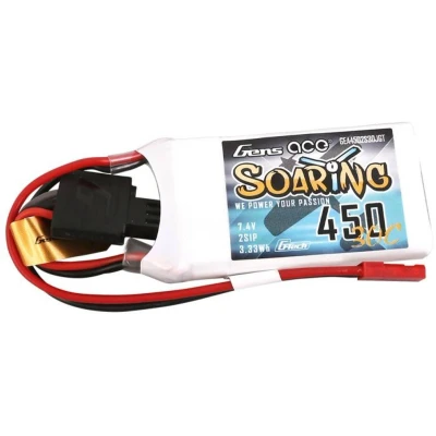 Afbeelding van Gens ace LiPo accupack 7.4 V 450 mAh Aantal cellen: 2 30 C Block JST SYP