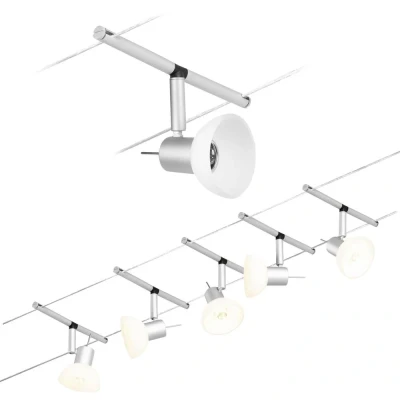 Afbeelding van Paulmann 94448 CorDuo Sheela Kabelsysteem, DC, maximaal 5x 10 watt, aanvulling, chroom mat, metaal, GU5,3, zonder verlichtingsmiddel