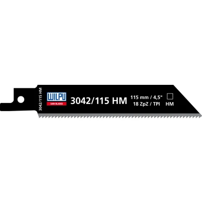Afbeelding van Wilpu 3042/115 HM reciprozaagblad voor RVS (Bosch S518EHM) 2 stuks