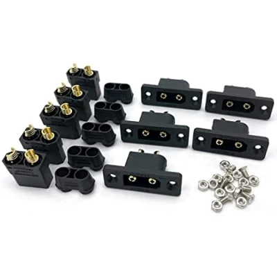 Afbeelding van 5 paar XT90E M + XT90 monteerbare mannelijke vrouwelijke duurzame connectoren voor RC model Multicopter vliegtuig auto boot drone