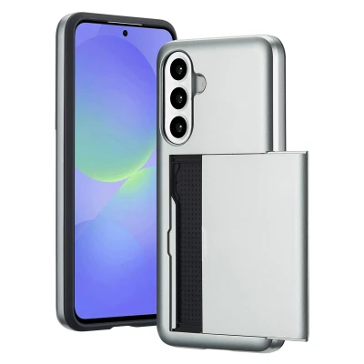 Afbeelding van imoshion Hoesje met pasjeshouder Geschikt voor Samsung Galaxy A56 (5G) / A36 Backcover Grijs