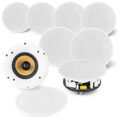 Afbeelding van Power Dynamics WCS50 wifi plafondspeakers met Bluetooth 4 sets van 2