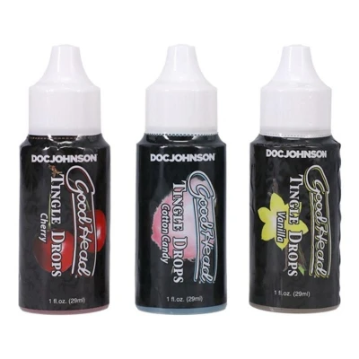 Afbeelding van Doc Johnson GoodHead Tingle Drops 3 Smaken 29 ml