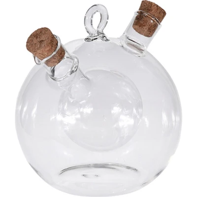 Afbeelding van Azijn/olie fles met schenktuit 480ml Glas Olie en azijnstellen