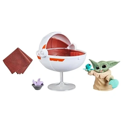 Afbeelding van Star Wars The Bounty Collection Grogu&#039;s Hover Pram Pack Child Collectible 5 cm schaal figuur, kinderen vanaf 4 jaar