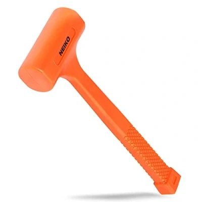 Afbeelding van Neiko 02847A 2LBS Dode Blow Hammer, Neon Oranje I Unibody Gegoten Geruite Grip Vonk en Rebound bestendig