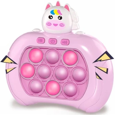 Afbeelding van Quick push Pop Game Fidget Toys Pro voor kinderen en volwassenen, handheld spel, snelle puzzel speelmachine, bubble stressspeelgoed, cadeau jongens, meisjes, tieners