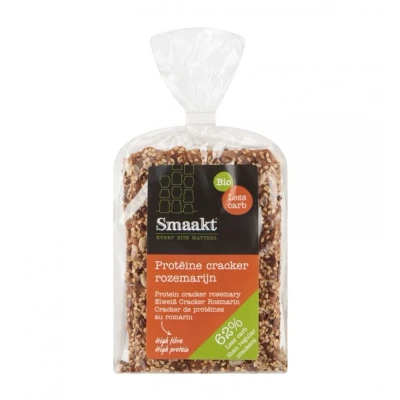 Afbeelding van Smaakt Less Carb Crackers Rozemarijn 200GR