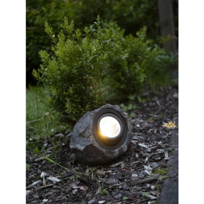 Afbeelding van Solar Decolamp Grijs Warm Wit 16CM Zonne Energie