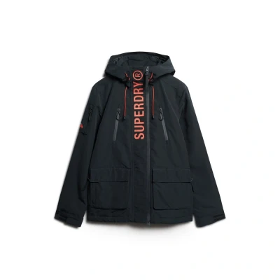 Afbeelding van Superdry Ultimate Windcheater Winterjas, Heren, Maat: Large, Eclipse navy bold orange