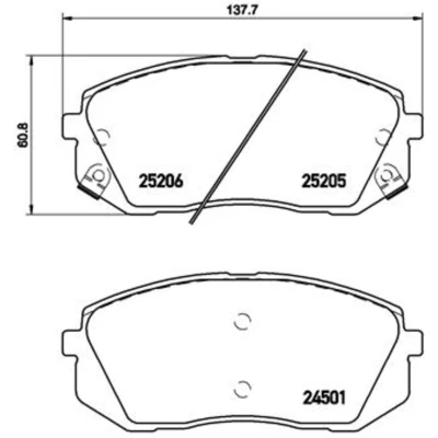 Afbeelding van Brembo Remblokset P 30 056