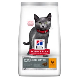 Afbeelding van Hill&quot;;s Kitten Sterilised kattenvoer met kip 2 x 10 kg
