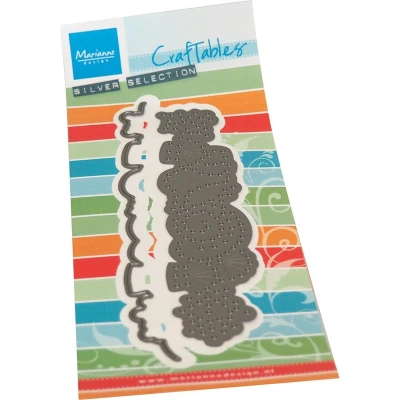 Afbeelding van Marianne D Craftable Stitching Schelpen border CR1592 80x210mm