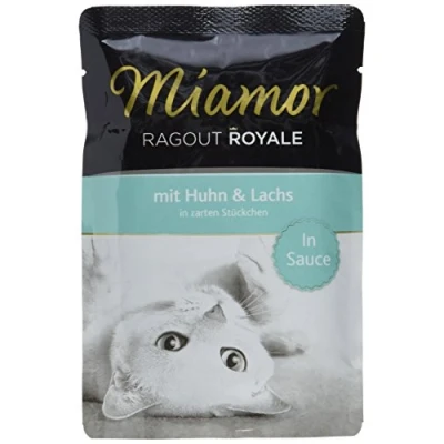 Afbeelding van Voordeelpakket Miamor Ragout Royale 22 x 100 g Kattenvoer Kip &amp; Zalm