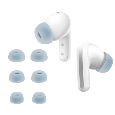 Afbeelding van kwmobile 6x cover voor in ear oortjes compatibel met Xiaomi Redmi Buds 5 Vervangende oordopjes van siliconen lichtblauw 3 maten