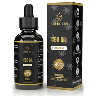 Afbeelding van CBD olie Biologische 40% 12000mg 30ML Naar het fragment van fraise cannabidiol Gemaakt in de EU 0% THC 1200 druppels Cannabiszaadolie.