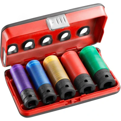 Afbeelding van Facom ACTIE Set Van 5 Alu Doppen 15 Mm 22 In Dbox
