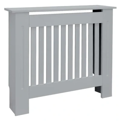 Afbeelding van Radiator bekleding 78x19x82 cm grijs MDF