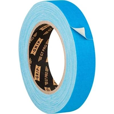 Afbeelding van GRIP Eventbasics Hula Hoop Tape GT Pro Fluo Blauw 25mm x 25m Gafa Strip Fluorescerend Zwart Licht Mat