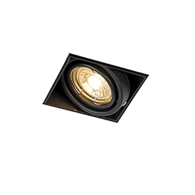 Afbeelding van QAZQA Trimless inbouwspot GU10 Oneon 1 Zwart