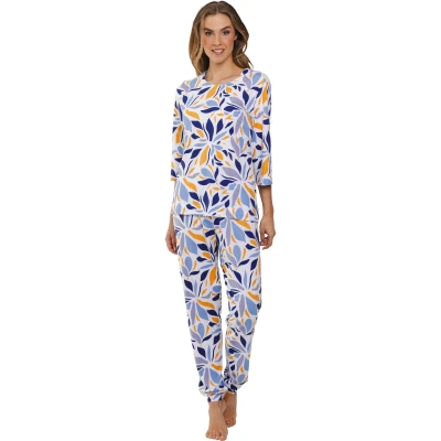 Afbeelding van Duurzame pyjama passievrucht kleuren Blauw Maat 38