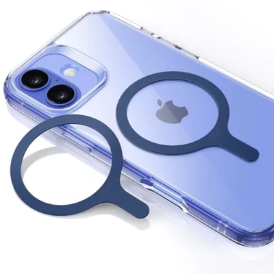 Afbeelding van ESR HaloLock magnetische ringstickers 360, compatibel met MagSafe Ring, universele conversieset, voor iPhone 15/14/13/12/11/X, Galaxy S23/S21/S20/S10, 2 stuks, blauw