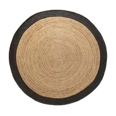 Afbeelding van EVA Interior Vloerkleed Jute Rond Naturel/Antraciet 160 Ã ̃