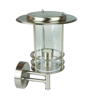 Afbeelding van Grafner Roestvrijstalen wandlamp E27 IP44 buitenlamp, voor buiten en binnen lamp tuinlamp
