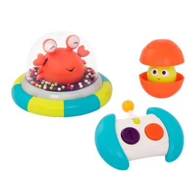 Afbeelding van B. toys by Battat 45526 Ju Peter Krabben Ruimte Autoscooter, Veelkleurig, S