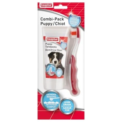 Afbeelding van Beaphar Tandpasta En Borstel Combi Pack Puppy