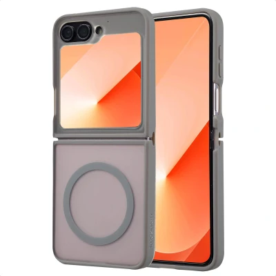 Afbeelding van imoshion Hoesje Geschikt voor Samsung Galaxy Z Flip 6 Color Guard Backcover MagSafe Grijs