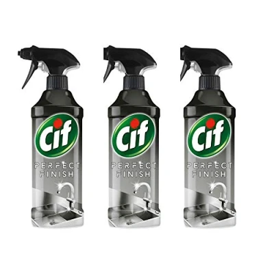 Afbeelding van Cif Roestvrij staal Specialist Cleaner Spray 435ml Perfecte afwerking 1 6 sprays (3 spray)