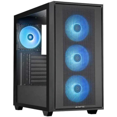 Afbeelding van Chieftec Hunter 3 GS 03B OP (schwarz, Tempered Glass), PC behuizing