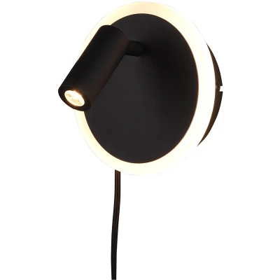 Afbeelding van TRIO Jordan Wand lamp Mat zwart incl. SMD LED