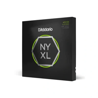 Afbeelding van D&quot;;Addario NYXL45125 Nickel Wound Light Top Medium Bottom 45 125 snaren voor vijfsnarige bas