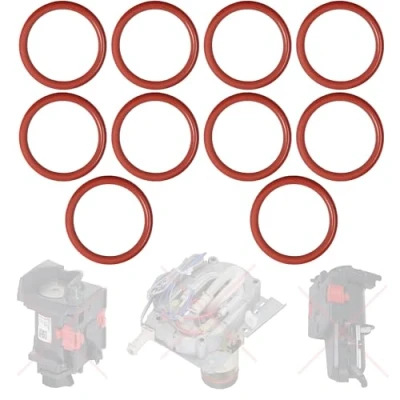 Afbeelding van Afdichting, O ring, compatibel met Delonghi EABI EAM ECA ECAM ESAM EPAM ETAM AEG Philips voor de zeteenheid, drukzuiger, plunjer, en, thermoblock, verwarming, van Snapworld Kaffee (10x).