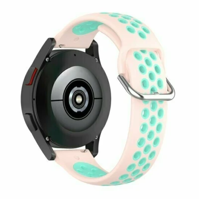 Afbeelding van Garmin Approach S12 / S40 S42 Siliconen sportbandje met gesp Roze + turquoise