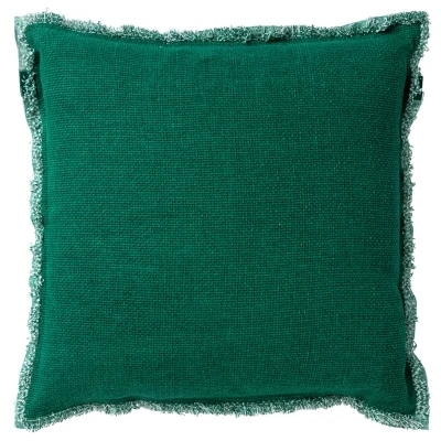 Afbeelding van Dutch Decor BURTO Sierkussen van gewassen katoen Galapagos Green 60x60 cm groen