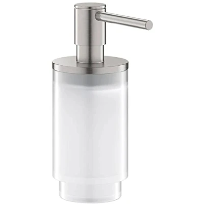 Afbeelding van Grohe selection zeepdispenser 120ml vulhoeveelheid glas metaal supersteel past in houder 41 027 41028dc0