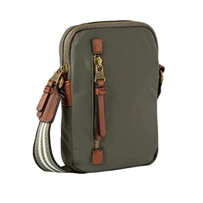 Afbeelding van camel active Telefoontasje Schoudertas Bari Mobile Phone Case Khaki Olijfgroen