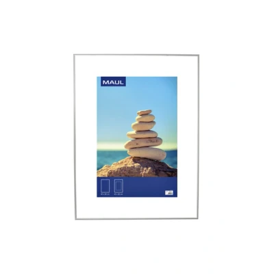 Afbeelding van Fotolijst MAUL design 60x80cm aluminium frame zilver